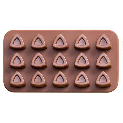 2-Piece Dubai Rectangle Chocolate Silicone Mold Set – Food-Grade, Easy Release, Heat-Resistant Baking Molds for Chocolate, Candy, and Cake(Triangle chocolates)