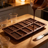 2-Piece Dubai Rectangle Chocolate Silicone Mold Set – Food-Grade, Easy Release, Heat-Resistant Baking Molds for Chocolate, Candy, and Cake(Triangle chocolates)