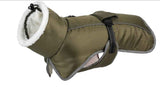 Green Dog Winter Jacket – Warm, Windproof & Waterproof Pet Coat with Fleece Lining and Reflective Strips for Cold Weather(Size: XL)