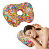 Sunflower Hollow Ear Support Pillow – Adjustable Side Sleep Neck Cushion with PP Cotton Filling and Breathable Fabric