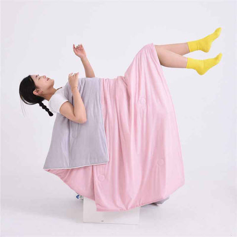 Pink and grey Cooling Summer Quilt with Ice Silk Fabric Lightweight Breathable Air Conditioner Blanket 150x200cm Soft Washable Comforter for Home Sleep Comfort