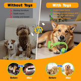 7-Piece Yellow and pink Durable Cotton Rope Dog Toy Set - Washable Knotted Ball & Tug Toys for Aggressive Chewers, Interactive Teeth Cleaning Pet Toy for Small to Medium Dogs & Cats