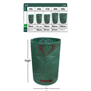 Heavy-Duty Pop-Up Garden Leaf Bag - Large Capacity PP Woven Collection Sack for Leaves, Weeds, Branches & Yard Debris(50L)