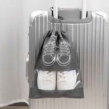 50-Pack Shoe Storage Bags - 25 Medium and 25 Large - Non-Woven Dust-Proof Travel Organiser with Transparent Window, Drawstring Closure for Business Trips, Home Wardrobe and Daily Storage