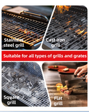 3-in-1 Black Cordless Electric Grill Cleaner Built-in LED & USB Charging - Waterproof High Power BBQ Cleaning Brush with 2-Speed Setting