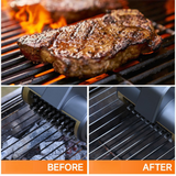 3-in-1 Gold Cordless Electric Grill Cleaner Built-in LED & USB Charging - Waterproof High Power BBQ Cleaning Brush with 2-Speed Setting