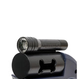 Black One-to-Two Retractable Dog Leash with One-Click Safety Lock & Night Light - 3M Tangle-Free 360° Rotation Walking Leash