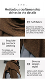 Grey Premium Knitted Wool Blend Poncho - Elegant Thickened Drape Shawl & Cape Cardigan Coat