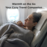 Premium Soft Flannel Fleece Blanket (Mini / Travel 50 x 70 CM) - Lightweight Plush Throw for Sofa, Bed & Travel, Pet Friendly & Machine Washable