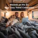 Premium Soft Flannel Fleece Blanket (Mini / Travel 50 x 70 CM) - Lightweight Plush Throw for Sofa, Bed & Travel, Pet Friendly & Machine Washable