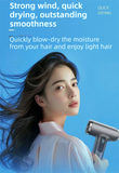 Grey Wireless Rechargeable Hot & Cold Hair Dryer - Lightweight Portable Blow Dryer with Blue Light Ion Care, 3 Speed & Temperature Settings