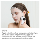 4-in-1 EMS Microcurrent & Constant Hot Compress Facial Toning Device (KL-3032) - Rechargeable Skin Lift & Rejuvenation Massager, Deep Cleaning & Nutrient Import