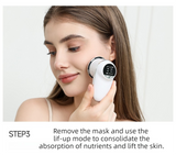 4-in-1 EMS Microcurrent & Constant Hot Compress Facial Toning Device (KL-3032) - Rechargeable Skin Lift & Rejuvenation Massager, Deep Cleaning & Nutrient Import