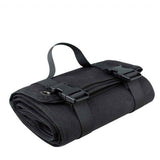 200x75CM Black Outdoor Tactical Roll-Up Shooting Mat - MOLLE Webbing & Stake Down Eyelets - Portable Waterproof Ground Pad for Field Training, Camping & Picnic