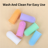 6 PCS Soft Silicone Pet Finger Toothbrush Set - 360° Gentle Dental Cleaning for Dogs / Cats' Plaque & Tartar Removal