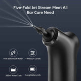 E30 Professional Electric Ear Irrigation and Ear Wax Removal Kit - Type-C Charging, 4 Pressure Levels, 200ML Tank & 10 Specialized Nozzles(9pcs 1-hole Nozzles & 1pcs 5-hole Nozzle)