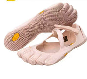 Pink Breathable High-Grip Five-Finger Yoga & Pilates Shoes (Foot Length 25.5CM) - Professional Training Footwear for Natural Toe Splay & Barefoot Feel