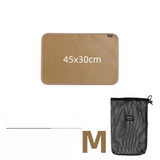 45 x 30 CM M Size Fireproof Outdoor Mat with Storage Bag - Silicone Coated Heat Resistant, Fire Pit Protector & BBQ Table Heat Shield