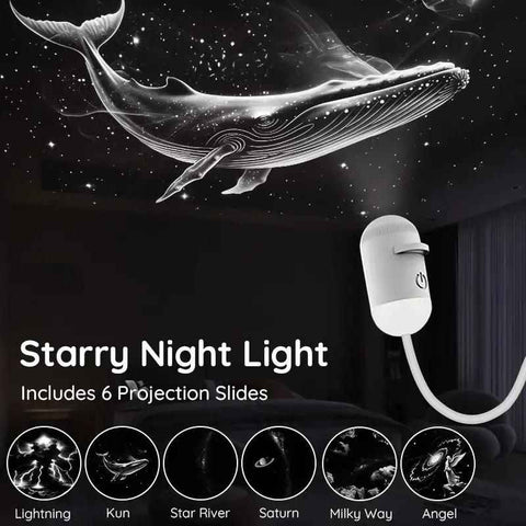 3-Pack Portable USB Galaxy Night Light Projector with 6 Projection Films - Touch-Controlled Rotating Starry Sky Lamp for Bedroom, Nursery and Car