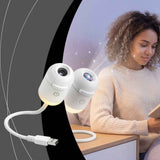 3-Pack Portable USB Galaxy Night Light Projector with 12 Projection Films - Touch-Controlled Rotating Starry Sky Lamp for Bedroom, Nursery and Car