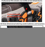 Orange Breathable Nylon Waterproof Hiking Leg Gaiters and Snow Boot Gaiters (Fleece Lining) - Unisex Adjustable Sand & Mud Protection for Mountaineering & Desert Trekking, XL Size