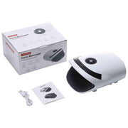 White Portable Electric Hand Massager - USB-C Rechargeable, Airbag Compression, Graphene 42℃ Constant Heating & 5 Levels Intensity for Everyday Use and Arthritis Carpal Tunnel Relief