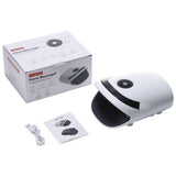 White Portable Electric Hand Massager - USB-C Rechargeable, Airbag Compression, Graphene 42℃ Constant Heating & 5 Levels Intensity for Everyday Use and Arthritis Carpal Tunnel Relief