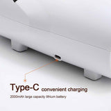 White Portable Electric Hand Massager - USB-C Rechargeable, Airbag Compression, Graphene 42℃ Constant Heating & 5 Levels Intensity for Everyday Use and Arthritis Carpal Tunnel Relief