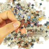 2 PCS 1000 Piece Jigsaw Puzzle for Adults - Animal & Landscape Art Design, Stress Relief Brain Game - Premium Quality Paper Puzzle for Teens Adults Ages 14+ 【Space+home】