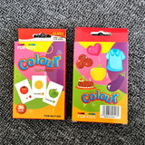4-Set  Kids Early Education Flash Cards, Montessori Cognitive Development Toys for Toddlers Ages 4+, Educational Gift for Boys Girls【Vegetables+Fruits+Colour+Body Parts】