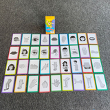 7-Set  Kids Early Education Flash Cards, Montessori Cognitive Development Toys for Toddlers Ages 4+, Educational Gift for Boys Girls【Animal+Shape+Colour+Time+Vegetables+Fruits+Body Parts】