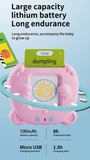 Pink Bear Talking  Cards Educational Toy for Toddlers 112 Cards Audible Preschool Learning Machine Early Childhood Development Interactive Reading Cards with Rechargeable Battery ABS Material