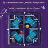 Monster Maze Puzzle Game 60 Challenges Logic Brain Teaser Parent-Child Interactive Board Game Concentration Training Plastic Material 4+ Years Educational Toy