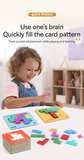 Quick Puzzle Tetris Building Blocks Game Speed Challenge Parent-Child Interactive Brain Training 20 Challenge Cards 4 Difficulty Levels ABS Material 3+ Years Educational Toy