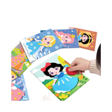 2-pce Kids 3D EVA Foam Sticker Art Kit - Princess Theme DIY Craft Activity Set with 12 Designs, Self-Adhesive Pre-Cut Shapes, Creative Handmade Gift Box for Girls Ages 4+ Preschool Educational Toy【 Oceans+Princesses】