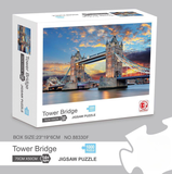 1000 piece  Jigsaw Puzzle for Adults - Landscape Cityscape Art, Premium Quality Paper Cardboard, 70x50cm Finished Size, Stress Relief Brain Game Gift for Ages 14+ 【Rose Corridor】