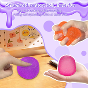 Purple Candy Gummy Bear Squishy Stress Relief Toy - Slow Rising Squeeze Fidget Toys for Kids, Soft TPR Sensory Toy for Anxiety Relief, Cute Kawaii Decompression Gift for Ages 3+