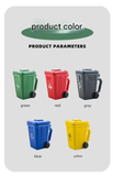 Red  Creative Trash Can Ceramic Mug with Shovel Spoon - 400ml Funny Garbage Bin Coffee Cup with Lid - Novelty Gag Gift for Birthday Christmas - Quirky Kitchen Cup for Home Office