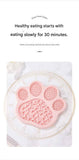 Light Yellow Silicone Slow Feeder Lick Mat for Dogs and Cats - Paw Shaped Non Slip Pet Bowl with Suction Cups - BPA Free, Dishwasher Safe, Freezer Safe, Anxiety Relief, Easy Clean, 20x17cm - Pink, Brown, Yellow