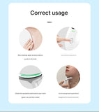 Red Neck and Face Massager - 3 Colour Light Therapy, EMS Microcurrent, Vibration & Heat - Rechargeable Anti-Ageing Device for Wrinkles, Neck Lines, Jawline & Skin Tightening - Portable Home Beauty Tool