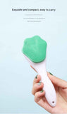 Pink Silicone Cat Paw Face Brush - Long Handle Manual Facial Cleanser for Deep Pore Cleaning, Exfoliating & Massaging - Soft Bristles for Blackhead Removal, Gentle on Skin, Travel Friendly