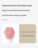 Green Silicone Cat Paw Face Brush - Long Handle Manual Facial Cleanser for Deep Pore Cleaning, Exfoliating & Massaging - Soft Bristles for Blackhead Removal, Gentle on Skin, Travel Friendly
