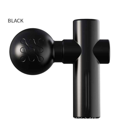 Black Mini Massage Gun - Pocket-Sized Deep Tissue Percussion Massager with 4 Speeds, 7mm Amplitude, 12KG Force, USB-C Rechargeable - Ultra Quiet, 68.7g Lightweight for Muscle Recovery, Travel, Office