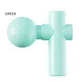 Green Mini Massage Gun - Pocket-Sized Deep Tissue Percussion Massager with 4 Speeds, 7mm Amplitude, 12KG Force, USB-C Rechargeable - Ultra Quiet, 68.7g Lightweight for Muscle Recovery, Travel, Office