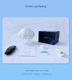 Jellyfish Ocean Wave Projector Night Light - USB Powered with Remote Control, 2 Timer Settings, Dual Mode Projection and Night Light, Romantic Bedroom Decor, Kids Gift