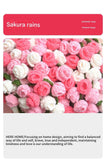 Pink and White Diameter: 120 cm -52 Woven Flowers Handmade Rose Bouquet Knit Blanket - Soft Pink Acrylic Throw with 3D Crochet Flowers - Perfect Gift for Her, Birthday, Valentine's Day, Home Decor