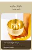 Black Magnetic Door Bell Chime - Dopamine Style Brass Bell with Alloy Frame - No Drill Entry Door Chime for Home, Office, Fridge - Modern Japanese Design, Crisp Sound, Easy Install