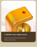 Blue Magnetic Door Bell Chime - Dopamine Style Brass Bell with Alloy Frame - No Drill Entry Door Chime for Home, Office, Fridge - Modern Japanese Design, Crisp Sound, Easy Install