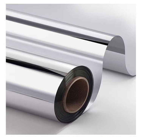 50*200cm Self-Adhesive PET Mirror Sticker - Unbreakable Soft Glass Mirror Film，Safety Soft Mirror - Cut-to-Size, High-Reflective Wall Decal for Bedroom, Wardrobe, Bathroom - Easy Peel-and-Stick Installation, No Drill Damage Space-Saving Design