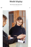 50*200cm Self-Adhesive PET Mirror Sticker - Unbreakable Soft Glass Mirror Film，Safety Soft Mirror - Cut-to-Size, High-Reflective Wall Decal for Bedroom, Wardrobe, Bathroom - Easy Peel-and-Stick Installation, No Drill Damage Space-Saving Design
